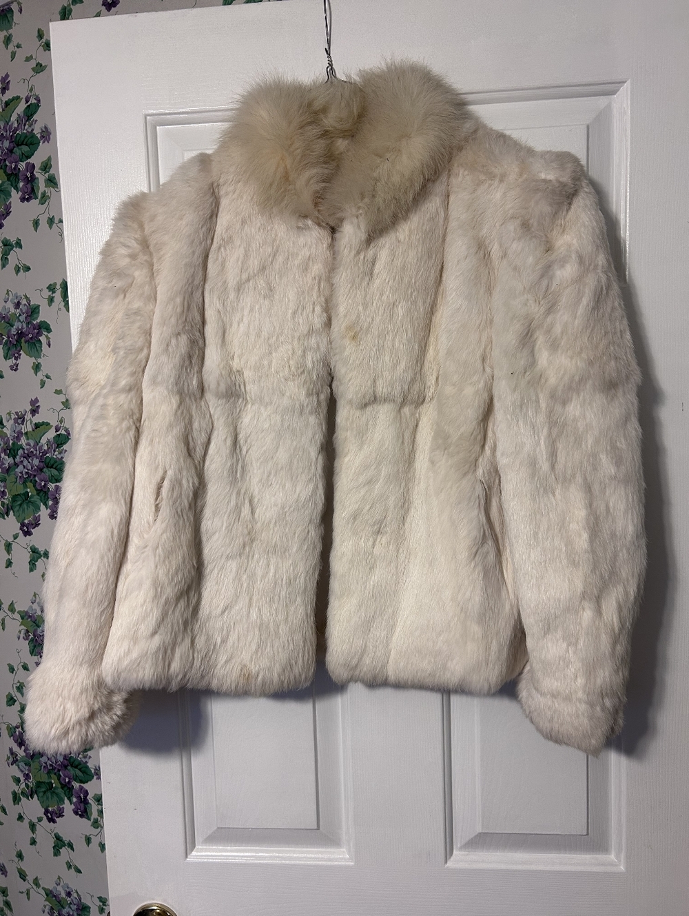 Vintage 80s Rabbit Fur Jacket - Plush Short Coat